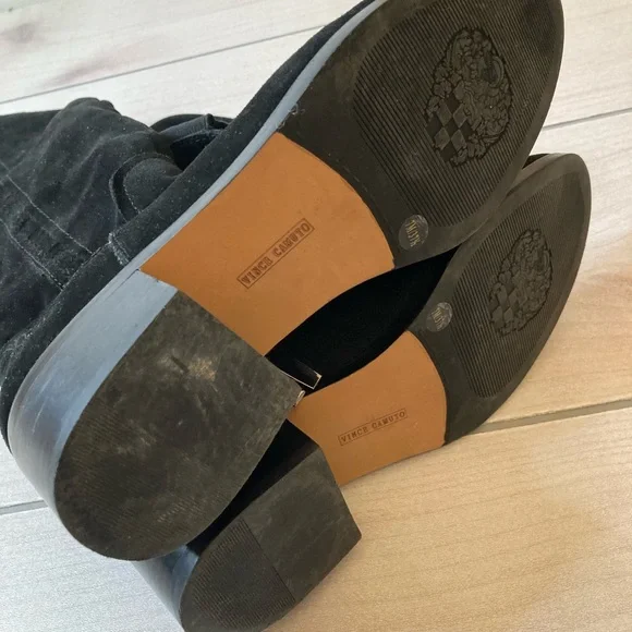 Vince Camuto Black Suede Over-the-Knee Boots | Size 7 - Picture 6 of 7